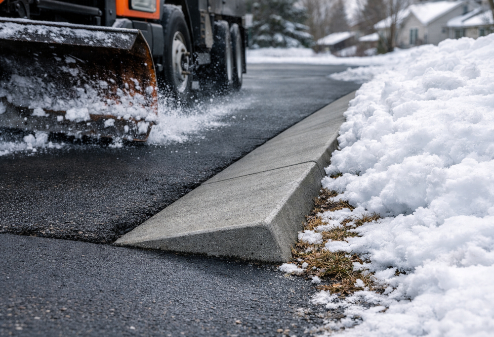 The 45-Degree Edge Tamp: Protecting Your Driveway from the Illinois Snowplow